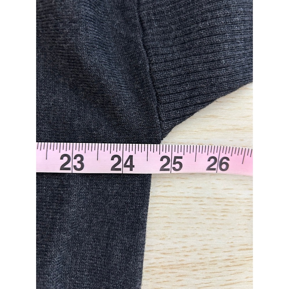 Eileen Fisher 100% Merino Wool Sweater Dress Women S Grey quiet luxury old money - Picture 5 of 7